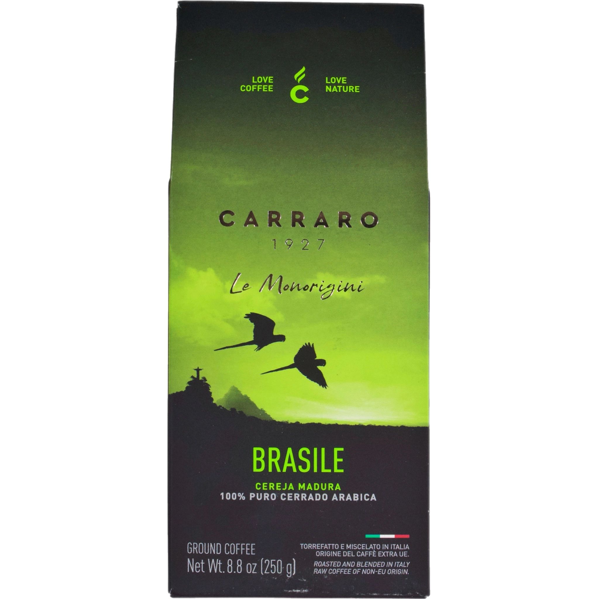 Кофе Молотый Carraro Brasile 250гр Италия