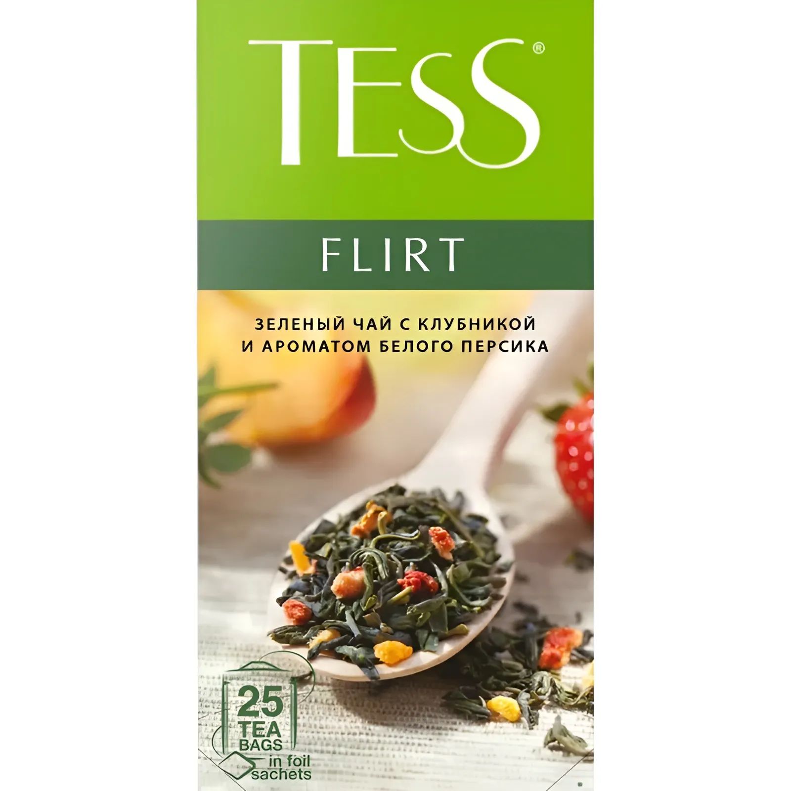 Чай Зеленый TESS Flirt 25*1,5гр Россия