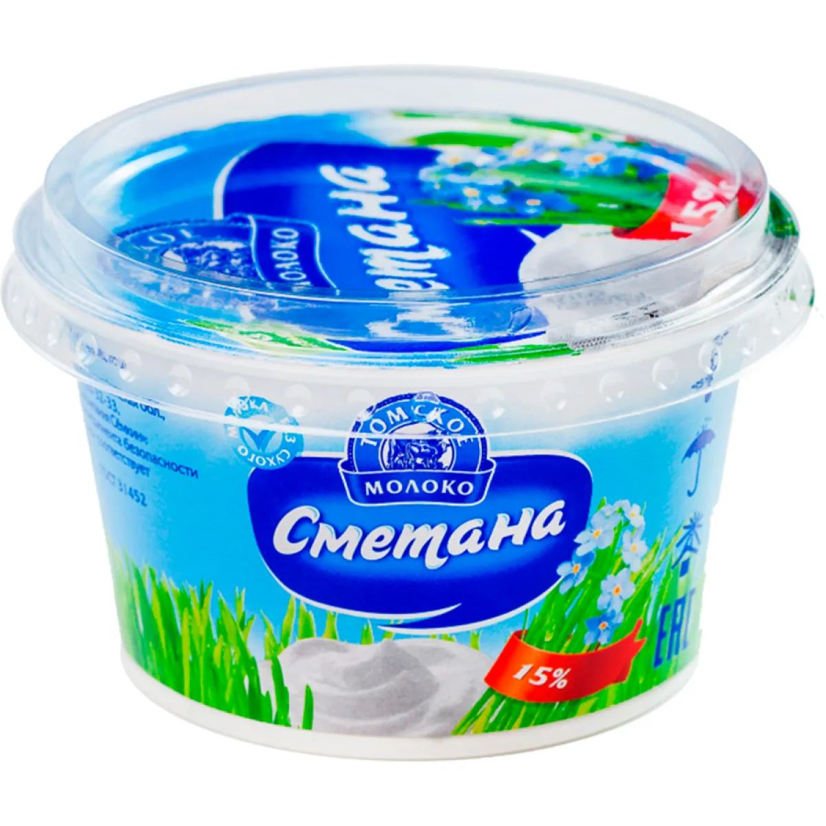 Сметана 15% 180гр Томское Молоко