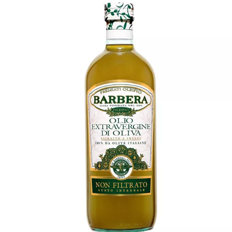 Масло Оливковое Barbera Extra Virgin Нефильтрованное 1л Италия