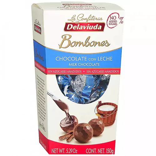 Конфеты Delaviuda без сахара из молочного шоколада 150гр Испания