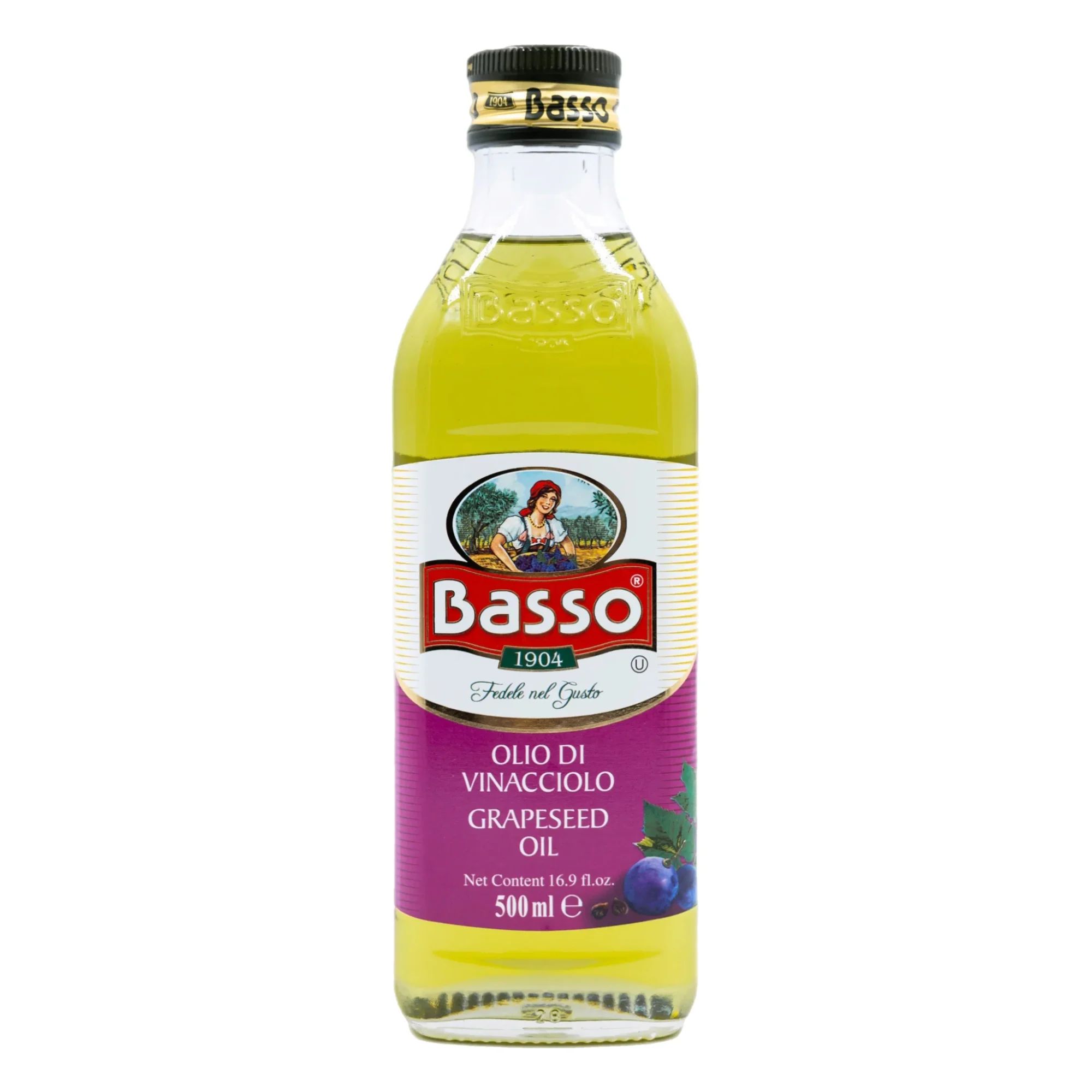 Масло Виноградных Косточек BASSO Рафинированное 500мл Италия
