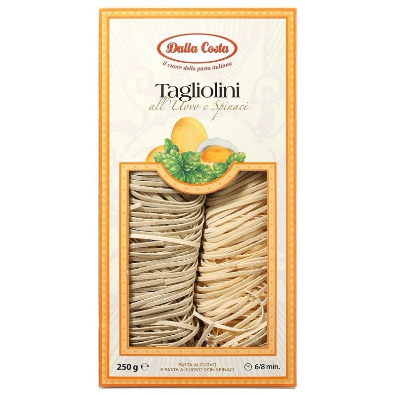 Паста Тальолини с Яйцом и Шпинатом Dalla Costa 250гр Италия