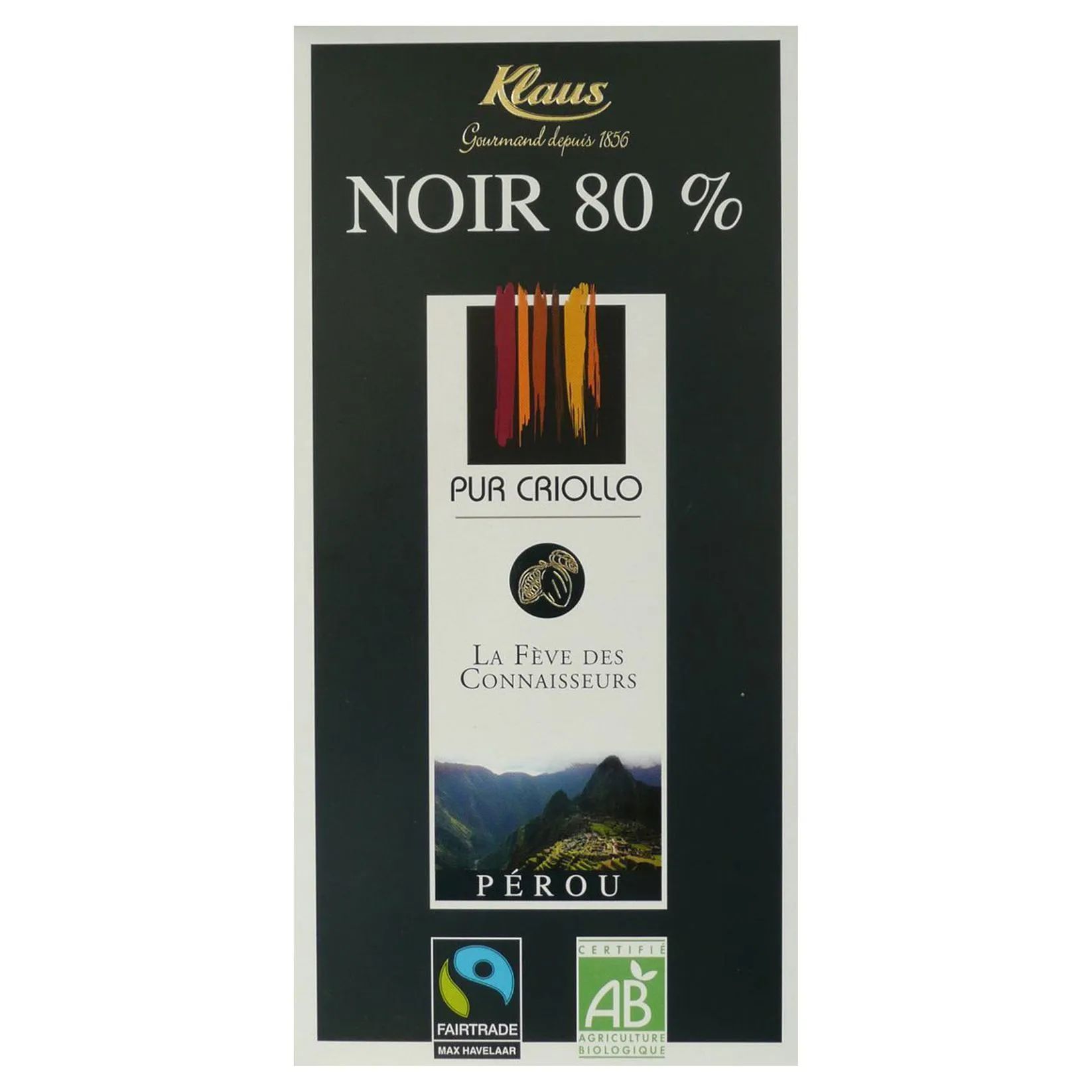 Шоколад Klaus горький 80% 100гр Франция