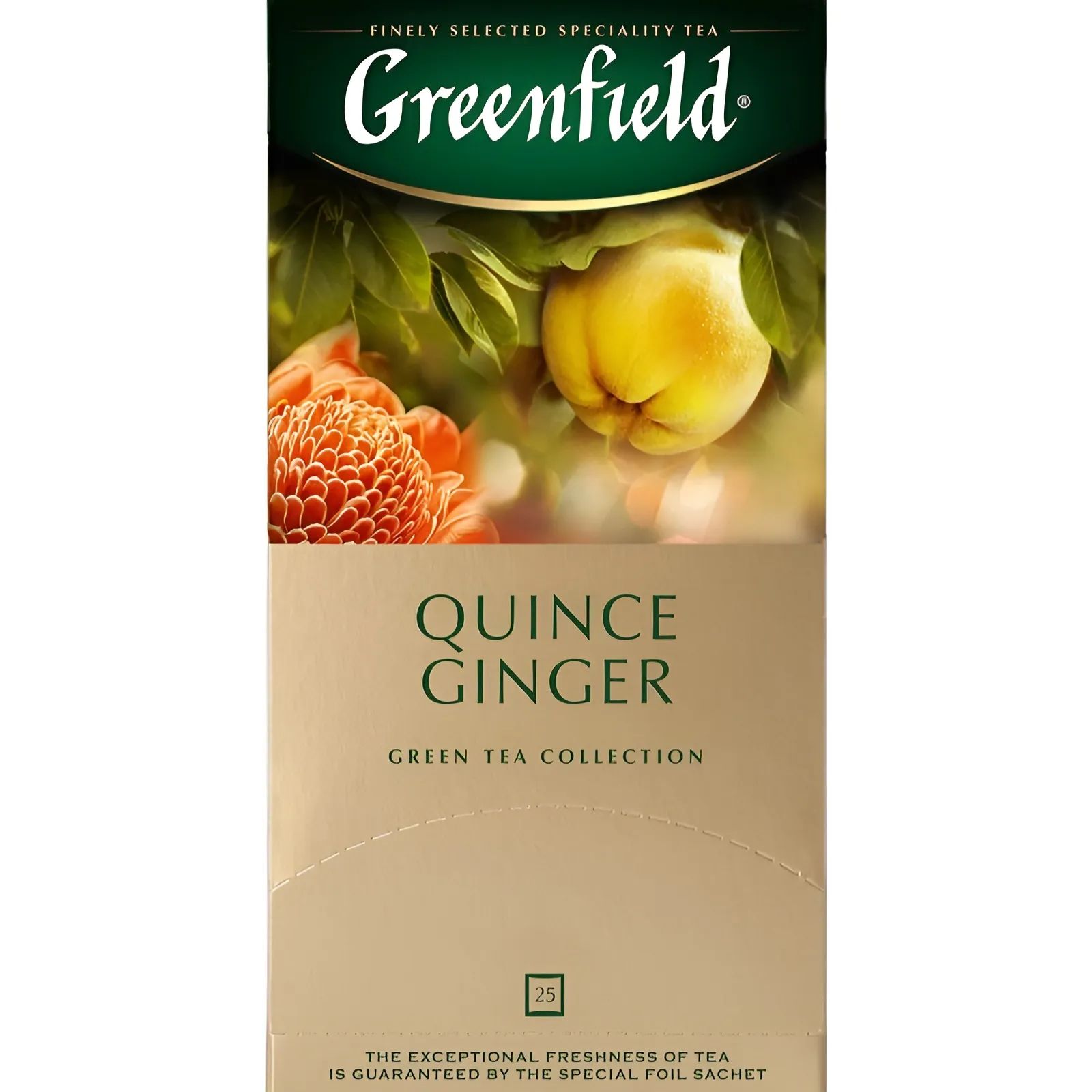Чай Зеленый Квинс Джинджер Greenfield 25*1,5гр Россия