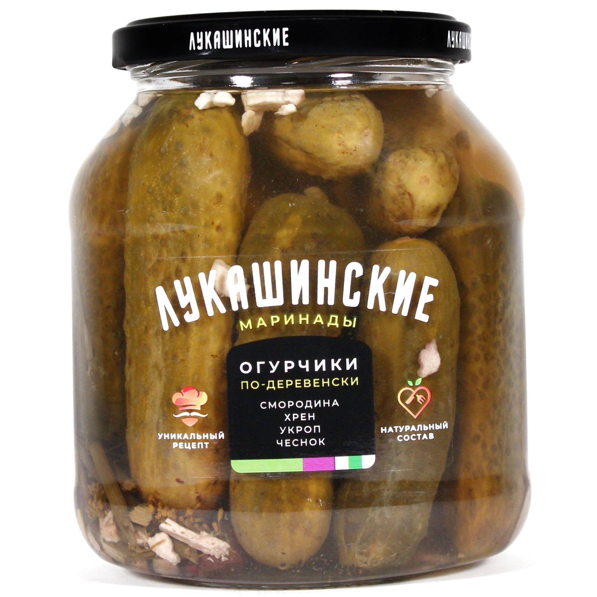 Огурцы по Деревенски 670гр Лукашинские
