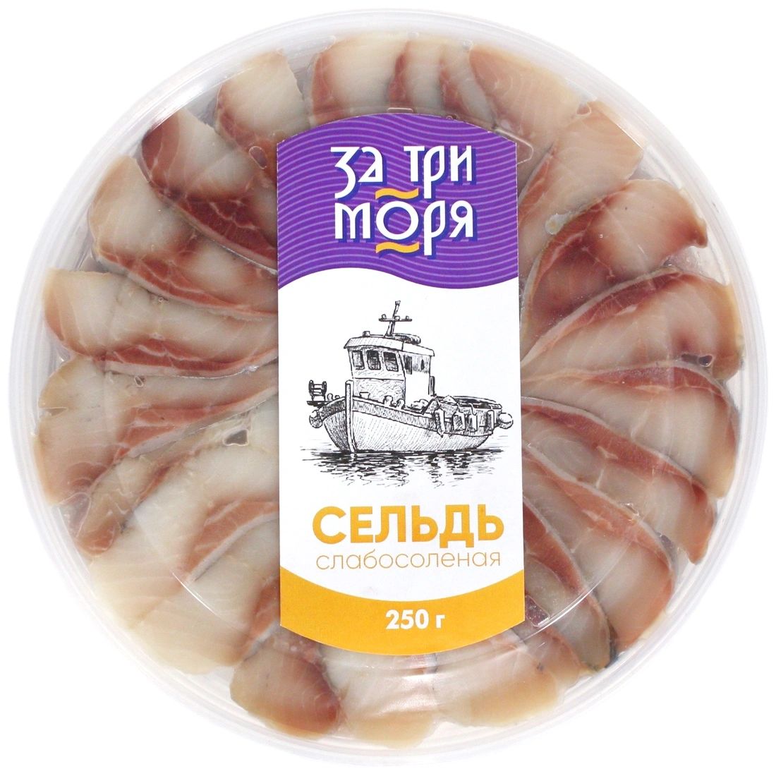 Сельдь олюторская филе пряного посола 250гр