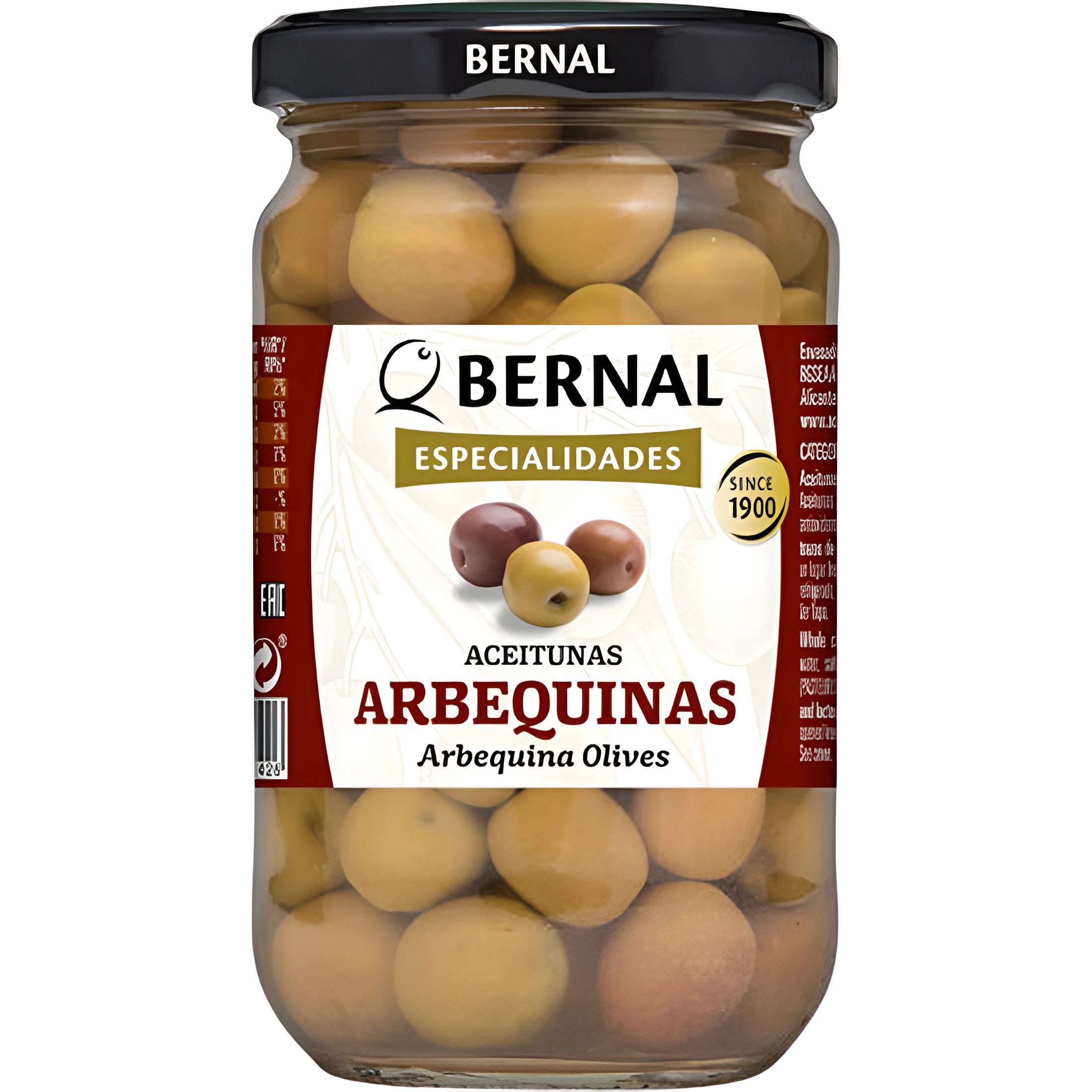 Оливки с Косточками в Анчоусном Рассоле Bernal 300гр Испания