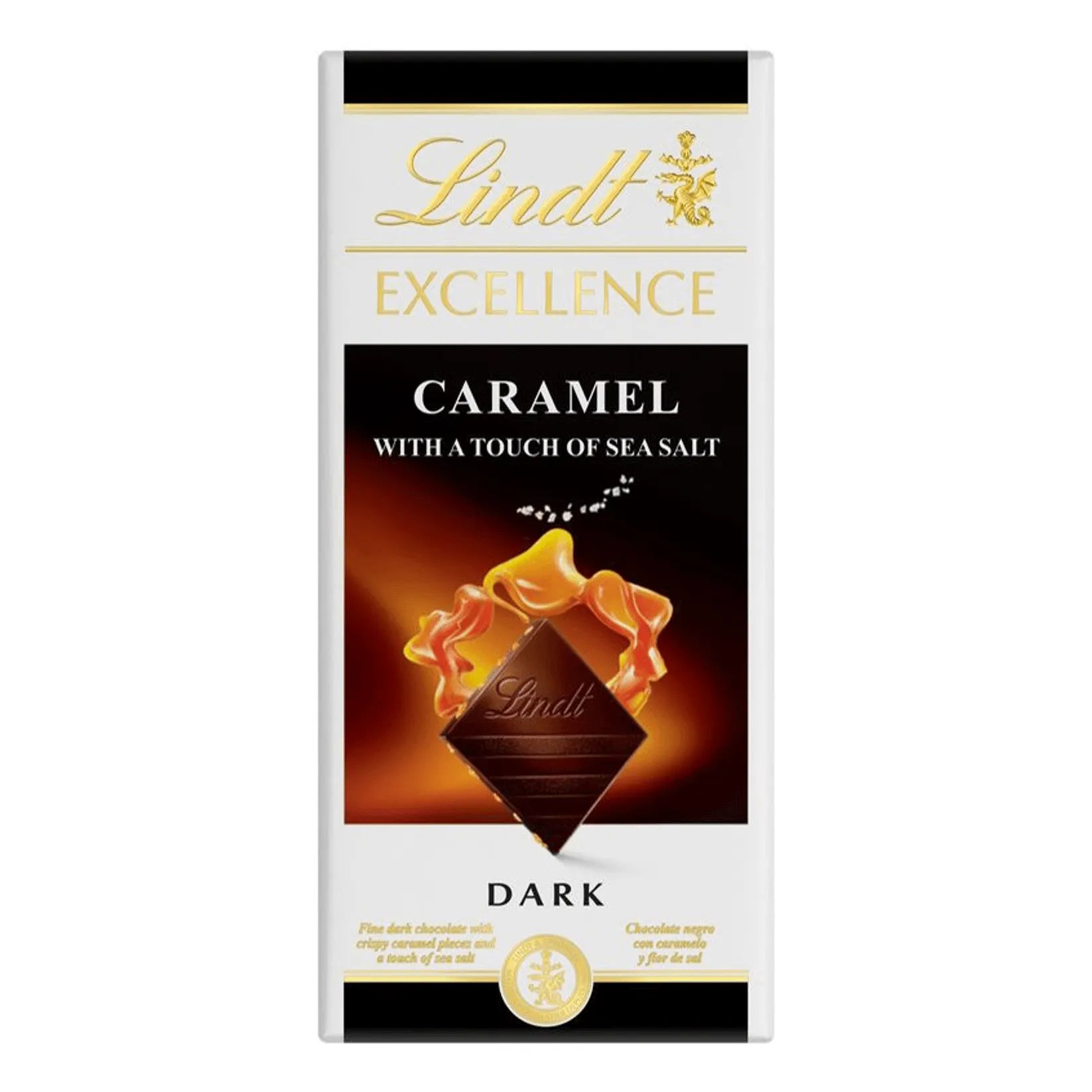 Шоколад Темный с Карамелью и Морской Солью Lindt Excellence 100гр Франция
