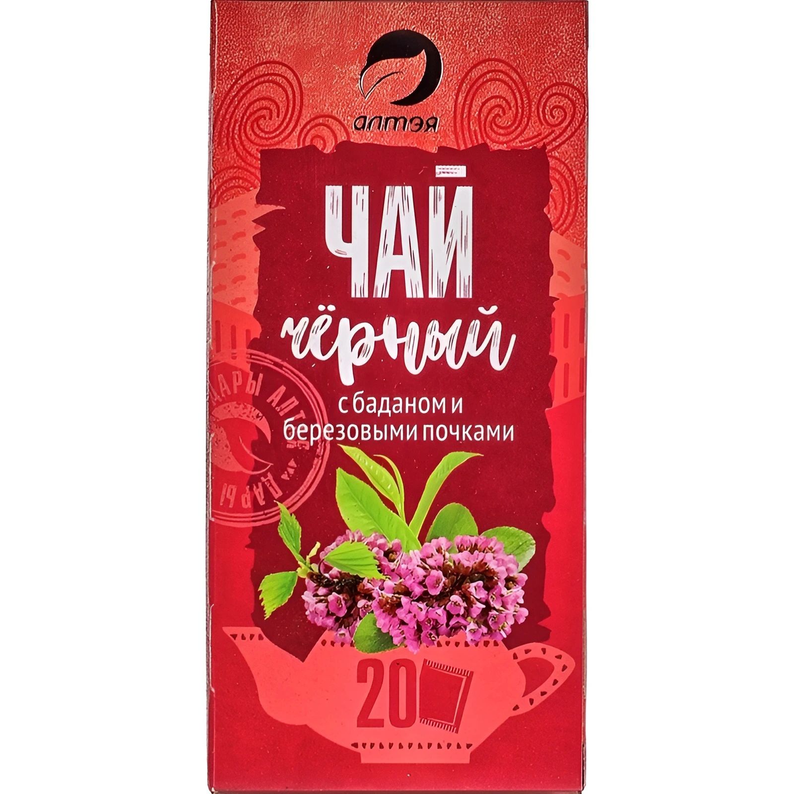 Чай Черный с Баданом и Березовыми Почками Алтэя 20*1,5гр Алтай