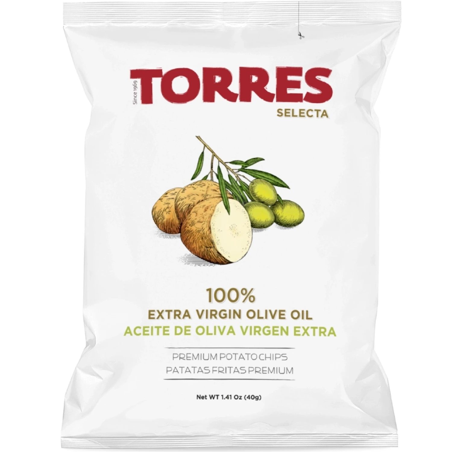 Чипсы Картофельные с Оливковым Маслом Torres 40гр Испания