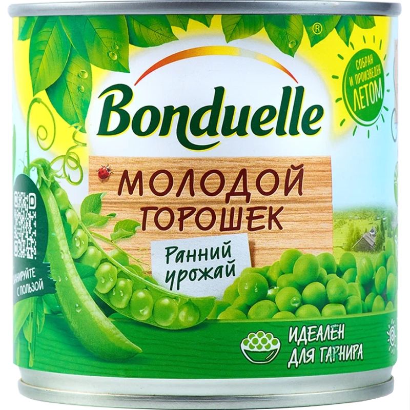 Горошек Зеленый Молодой Бондюэль 425мл Россия