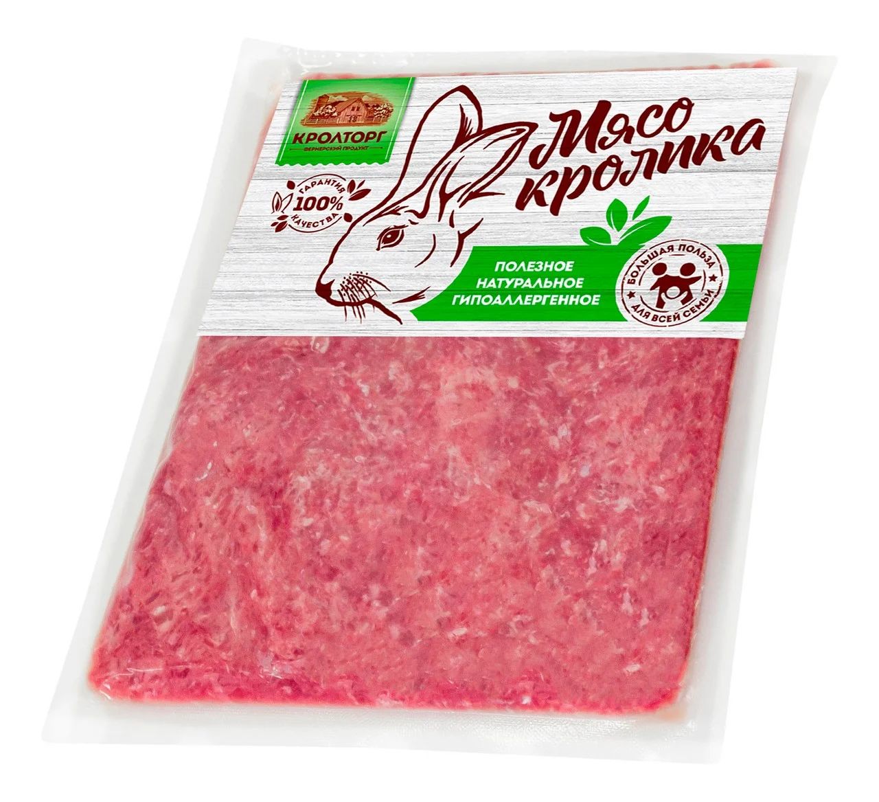 Фарш из Кролика Нежный Кролторг 500гр Россия