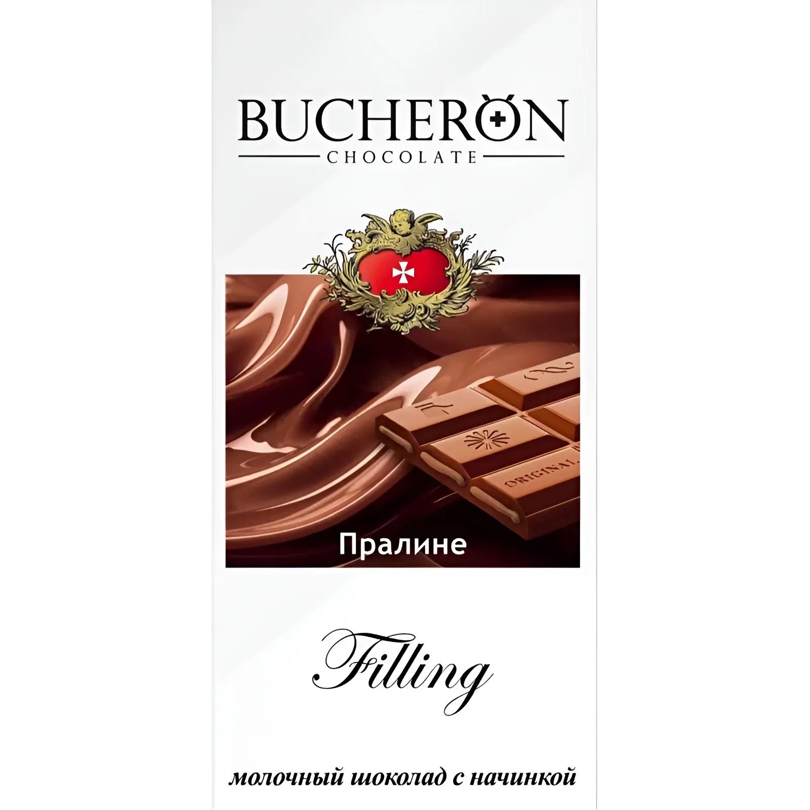 Шоколад Молочный с Пралине Bucheron Filling 85гр Ярославль