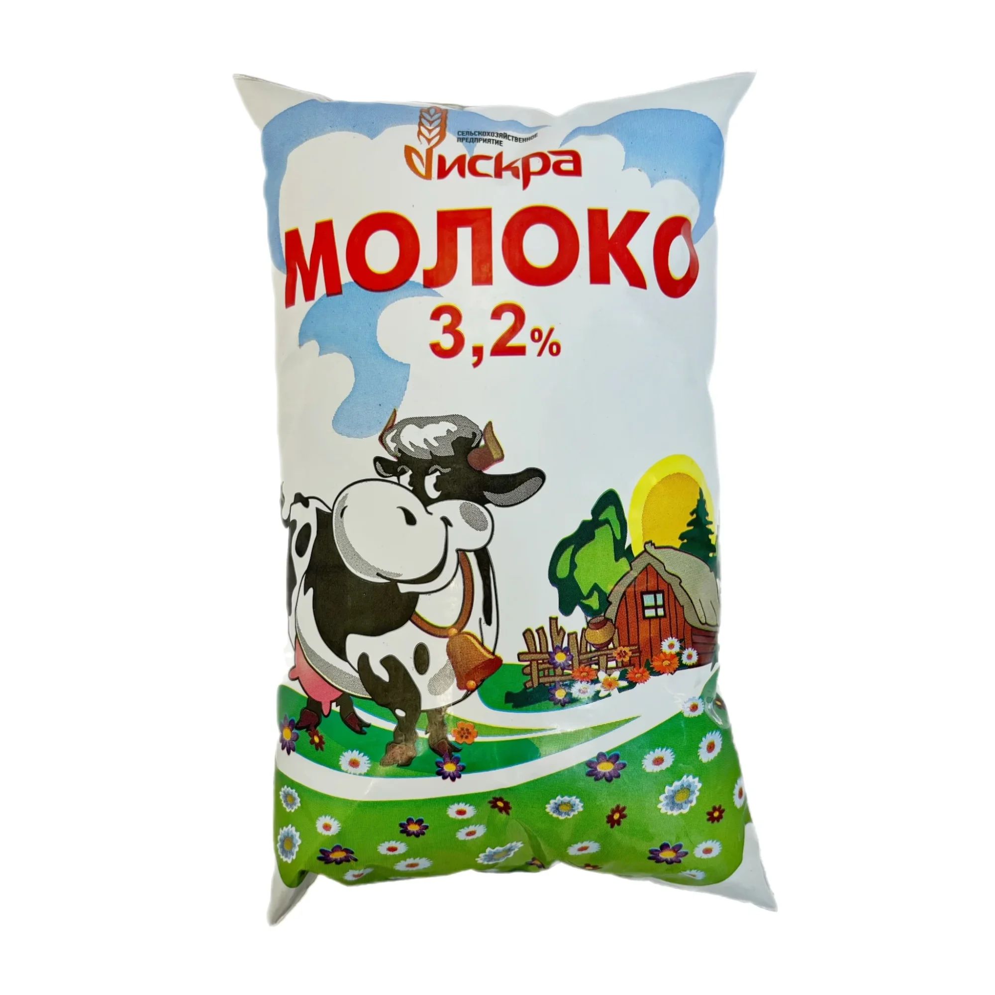 Молоко 3,2% Пастеризованное Искра 1л Ужур