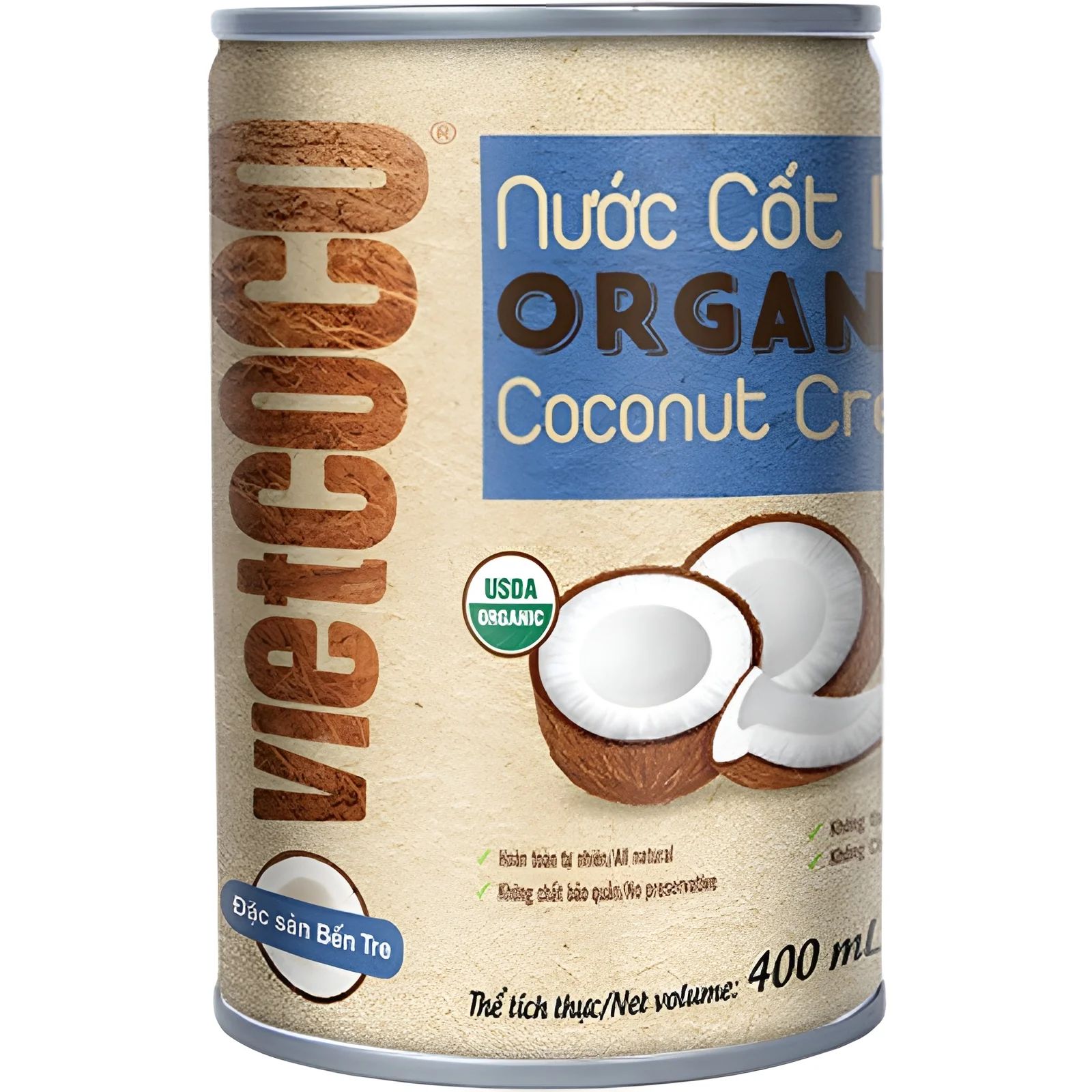 Сливки Кокосовые 22% Organic 400мл Вьетнам
