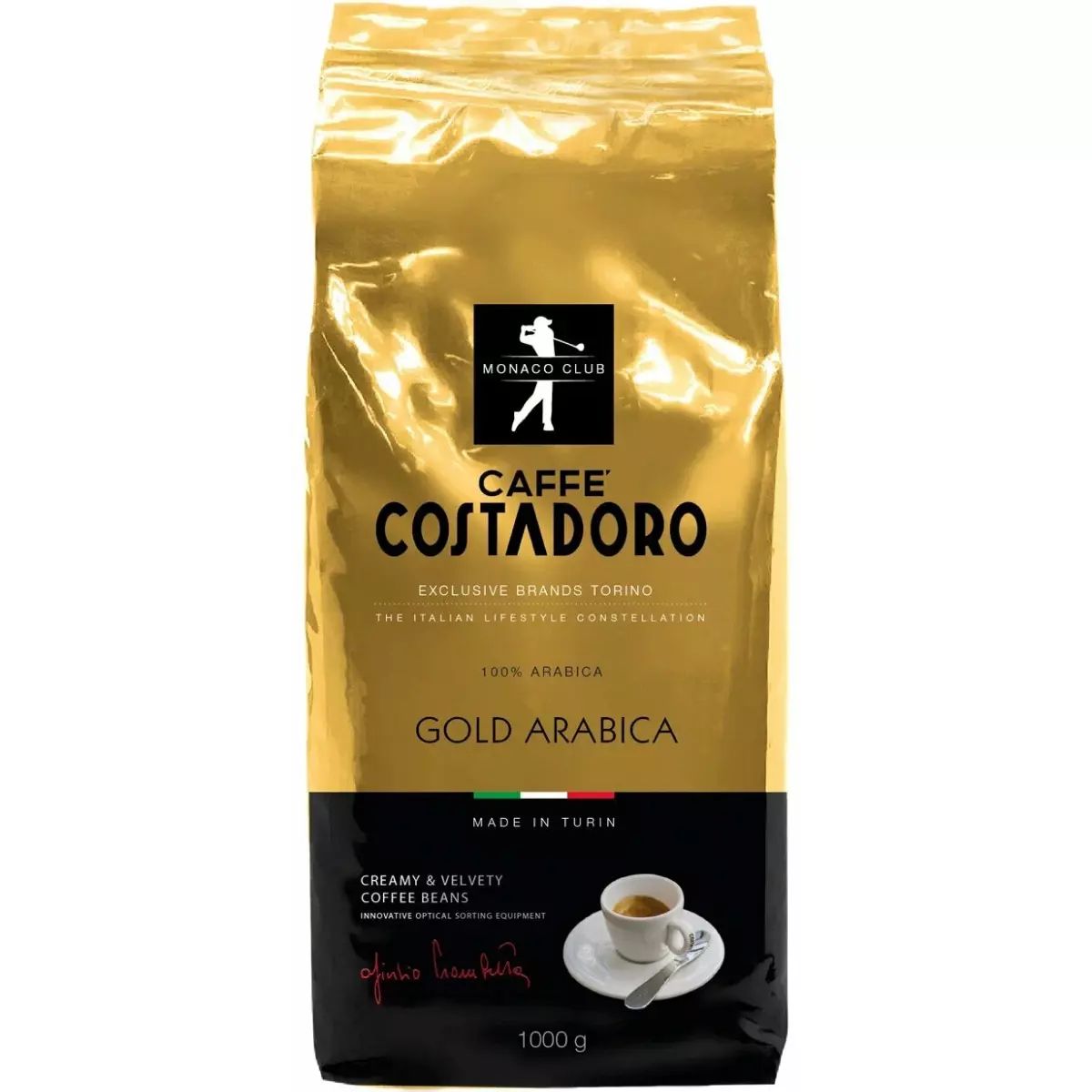 Кофе в зерно Costadoro Gold Arabica 100% 1кг Италия