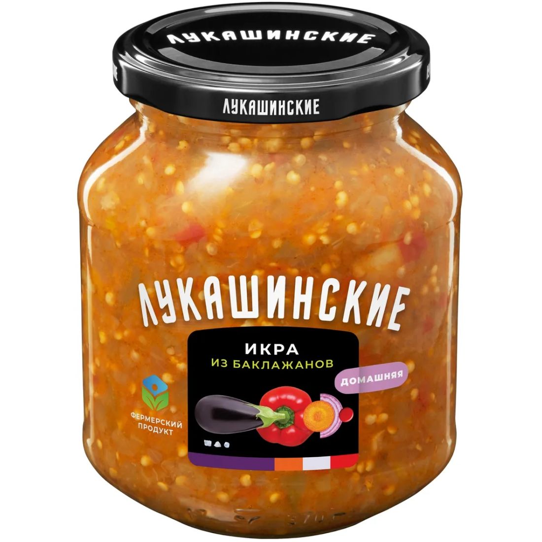 Икра Баклажановая Домашняя 340гр Лукашинские