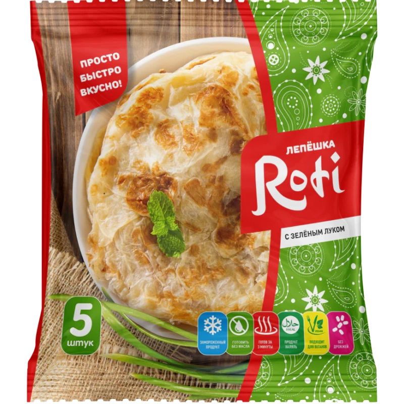 Лепешка Rot с Зеленым Луком 450гр Россия