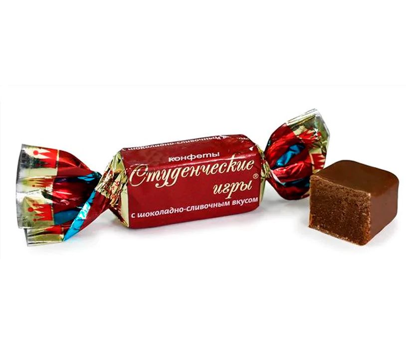 Конфеты Студенческие Игры Шоколадно-Сливочный Вкус Краскон