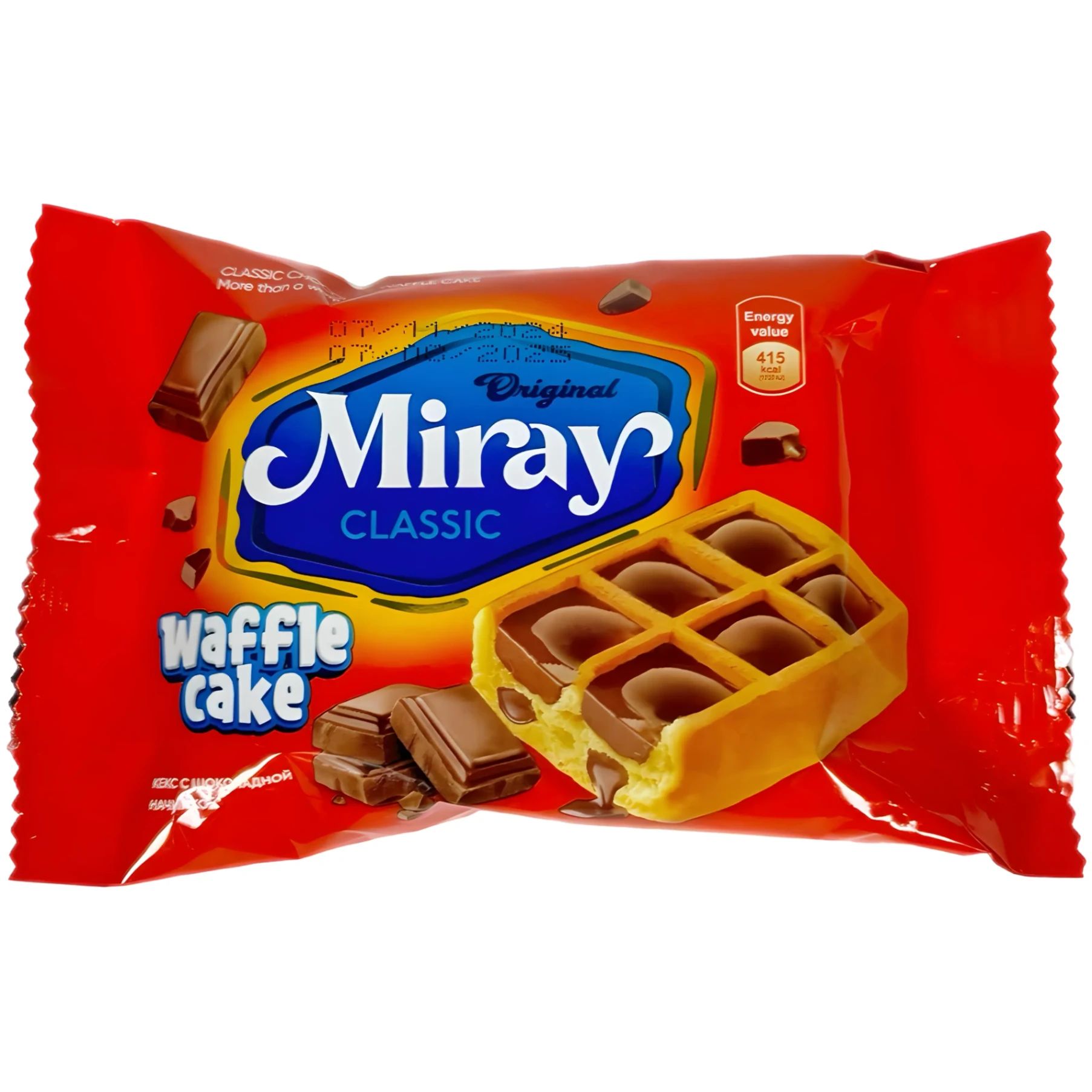 Кекс с Шоколадной Начинкой Waffle Cake Miray 45гр Узбекистан
