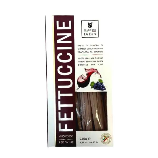 Макароны Di Bari Fettuccine со Вкусом Красного Вина из Твердых Сортов Пшеницы 250гр Италия