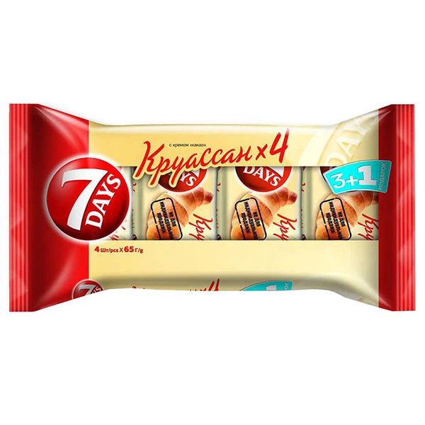 Круассаны с Какао 7 Days 260гр Россия