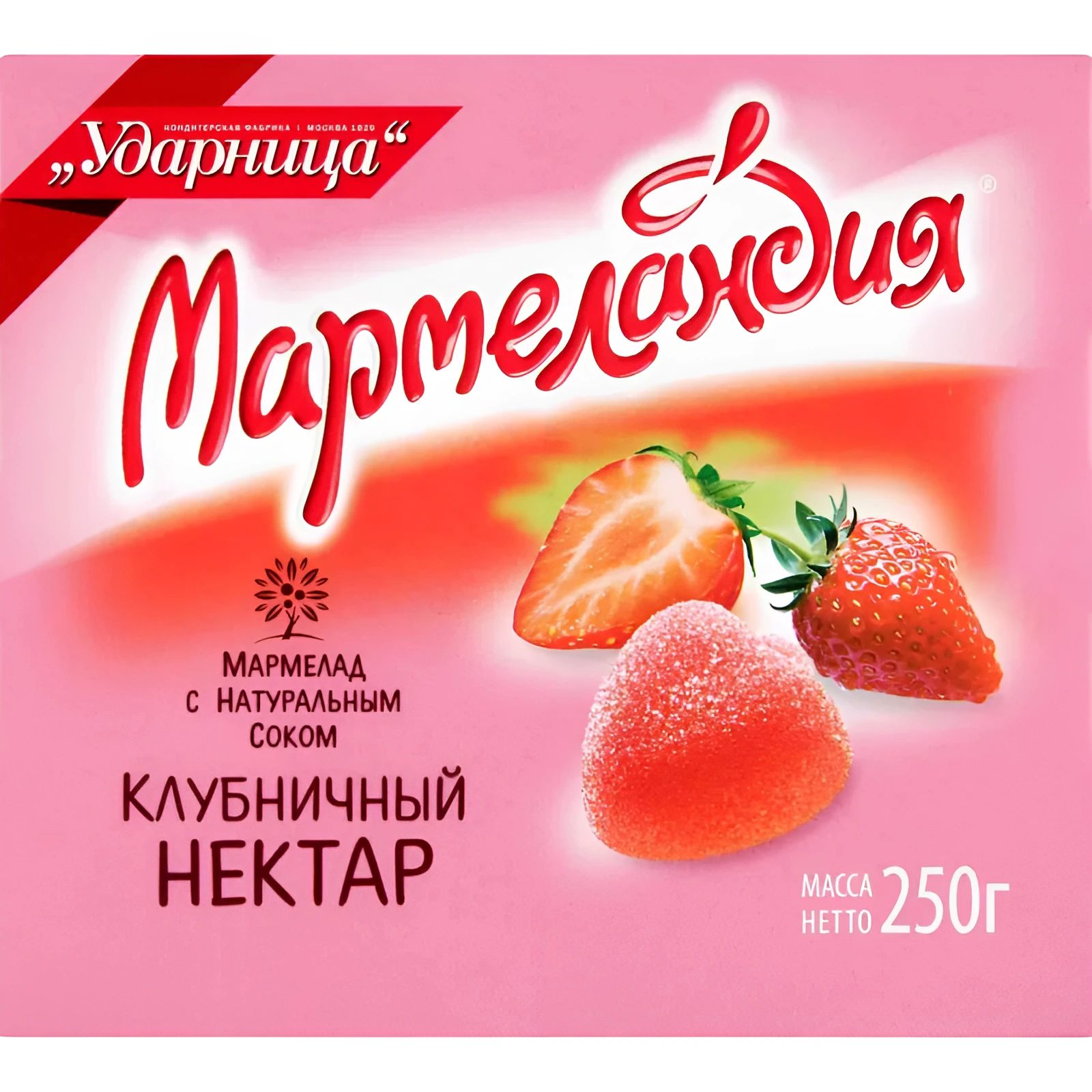 Мармелад Клубничный Нектар 250гр Москва