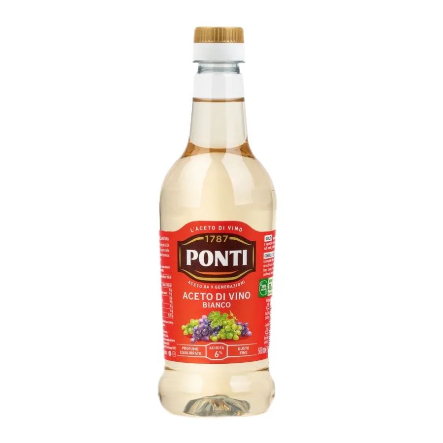 Уксус Винный Белый 6% Ponti 500мл Италия
