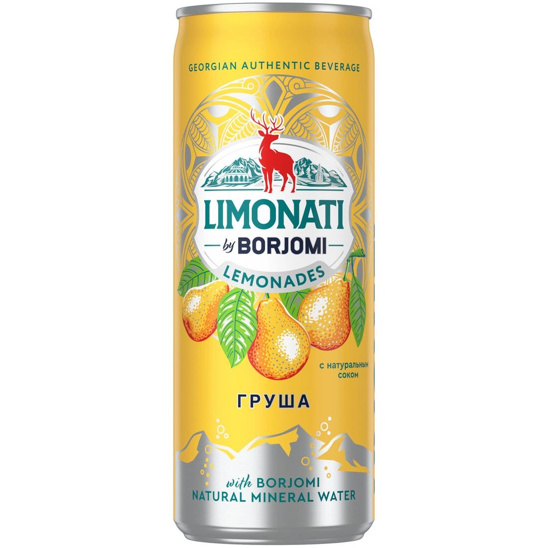 Лимонад Груша Боржоми ж/б 0,33л Грузия