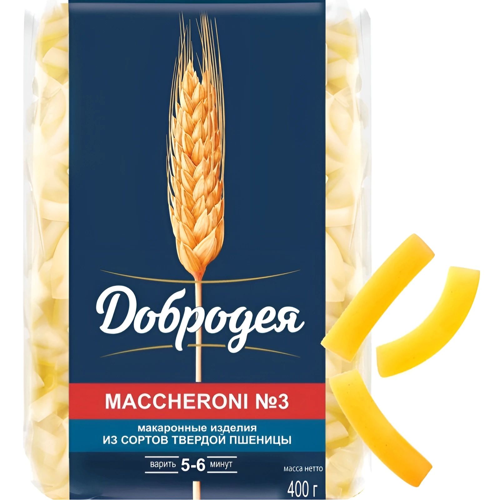 Макароны MACCHERONI Свирельки гладкие Добродея 900гр Омск