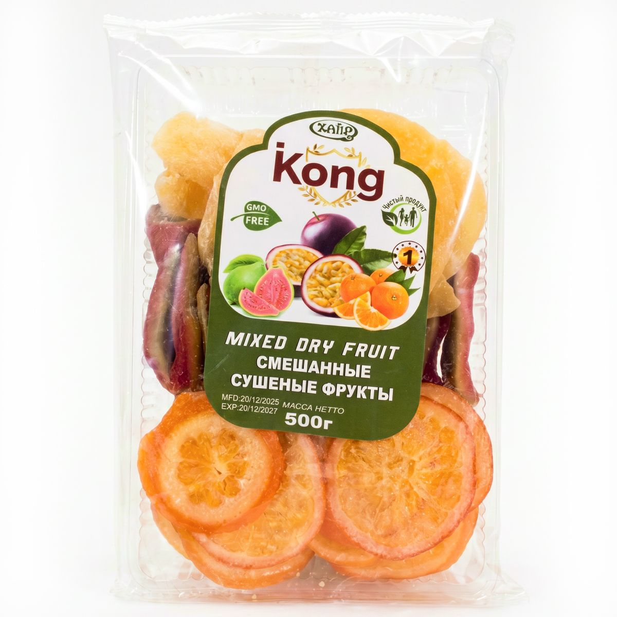 Фруктовый микс сушеный 500гр KONG