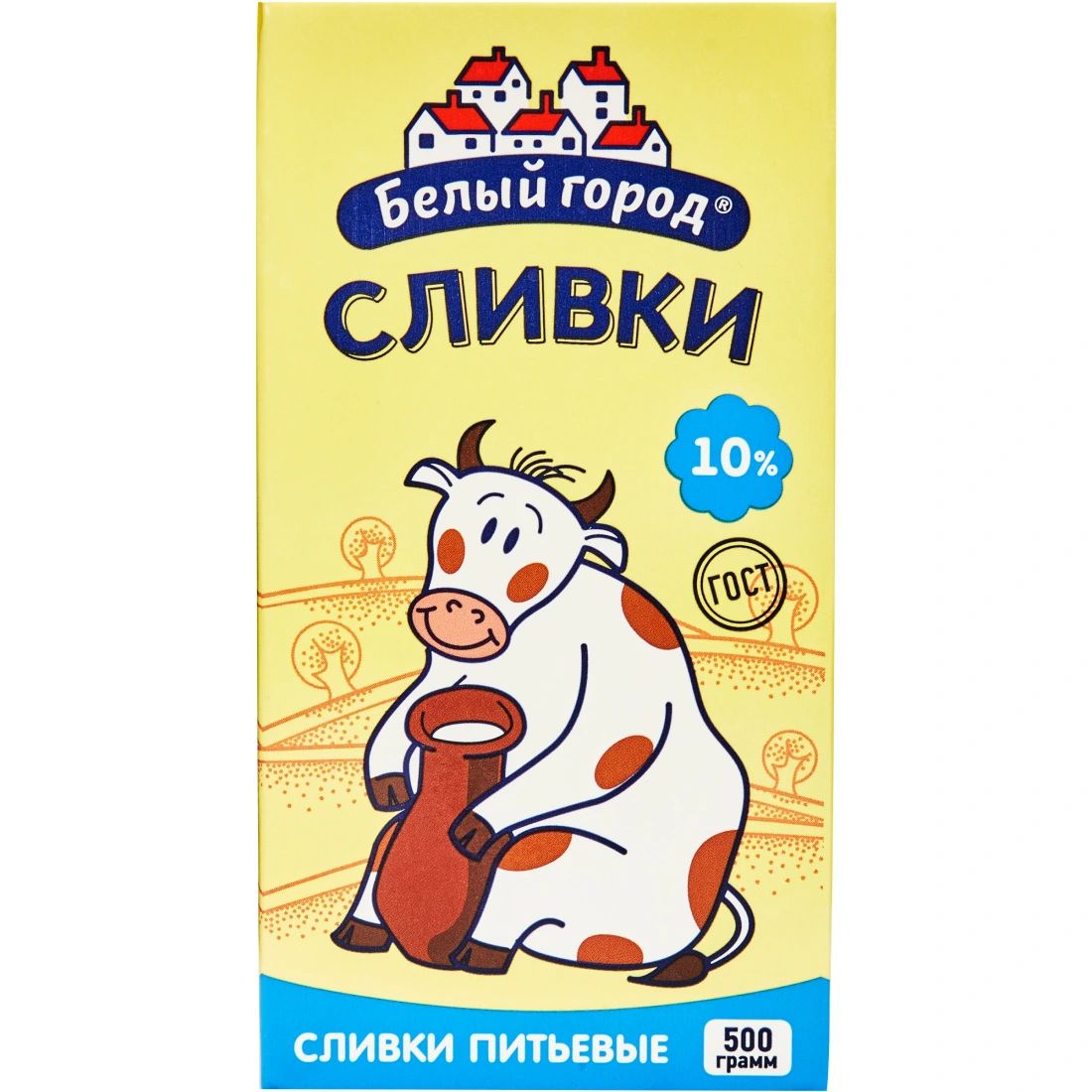 Сливки 10% Белый Город 500гр Белгород