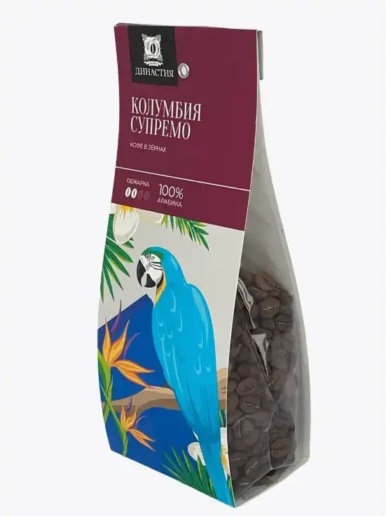 Кофе в зернах КОЛУМБИЯ СУПРЕМО 150гр Бразилия