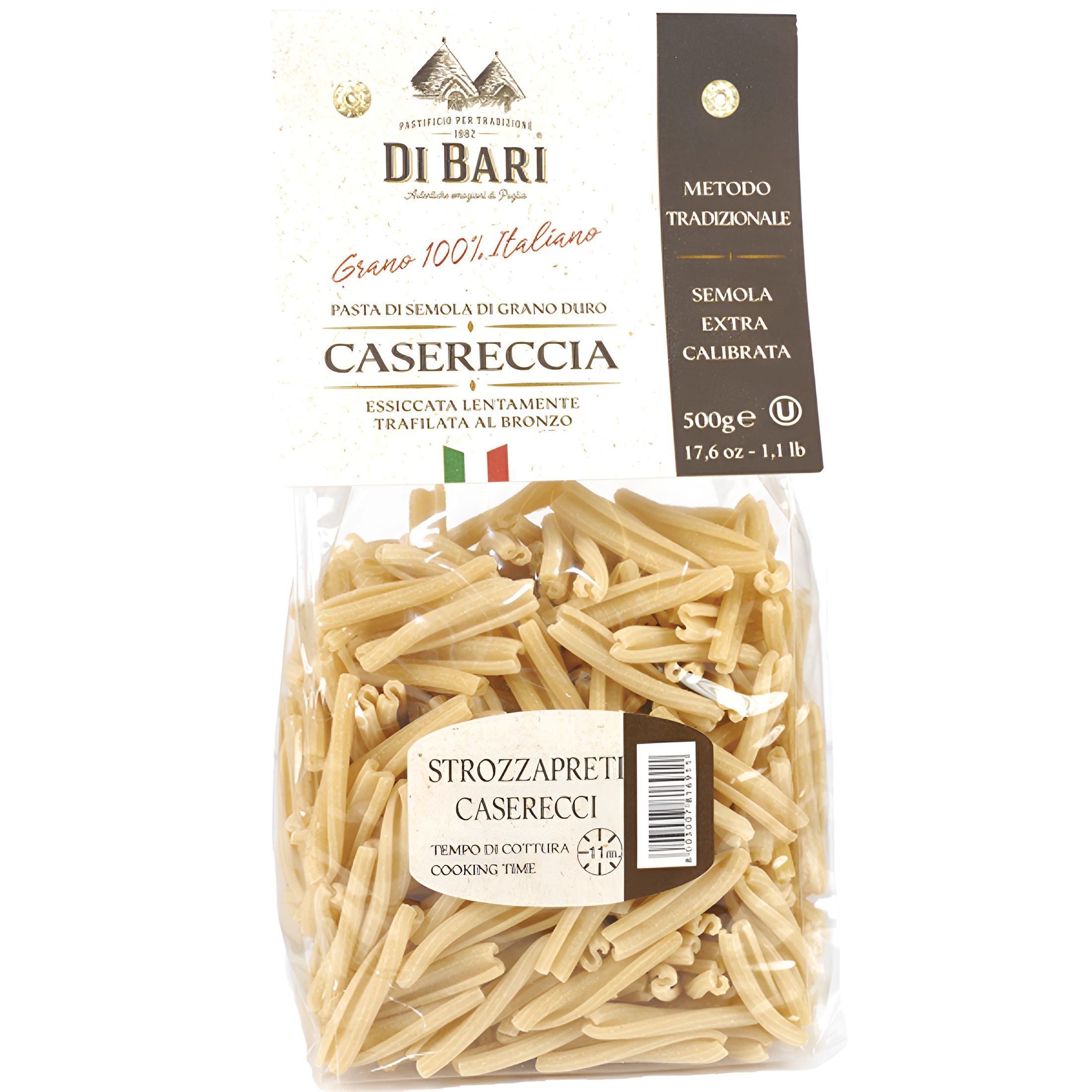 Макароны Di Bari Strozzapreti Caserecci из Твердых Сортов Пшеницы 500гр Италия