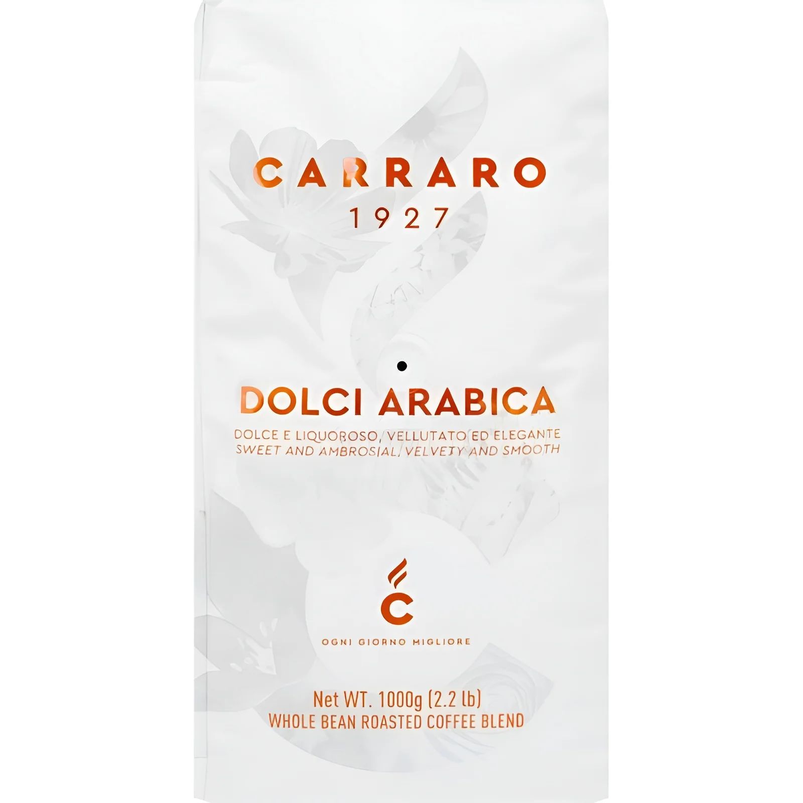 Кофе в Зернах Carraro Dolci Arabica 100% 1кг Италия