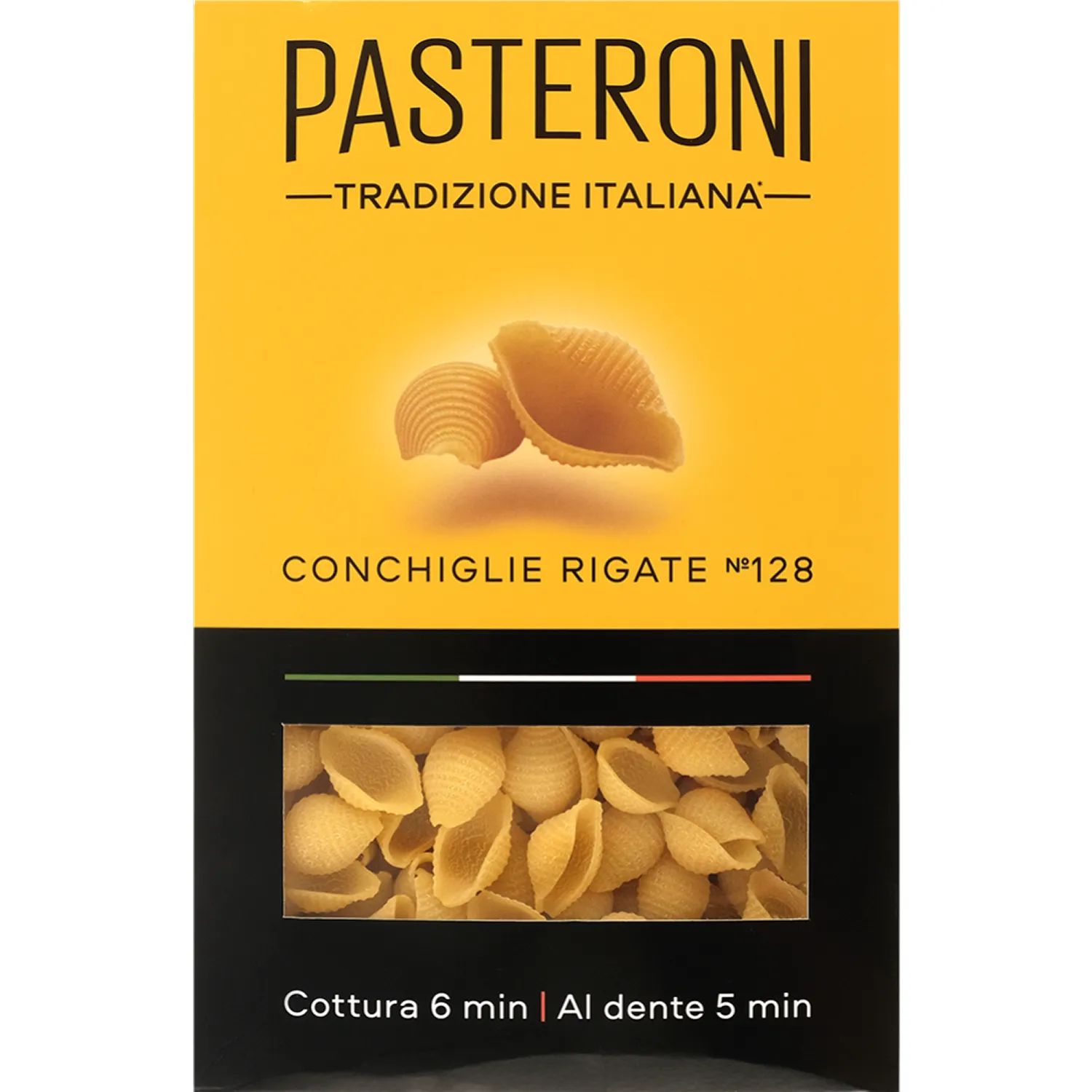 Макароны Pasteroni №128 конкилье ригате, 400 гр