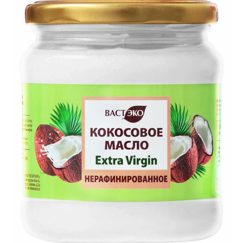 Масло Кокосовое Вастэко нерафинированное Extra Virgin 230мл. Н.Новгород