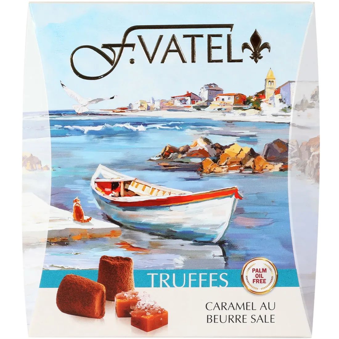 Трюфели с Кусочками Солёной Карамели F.Vatel 200гр Франция