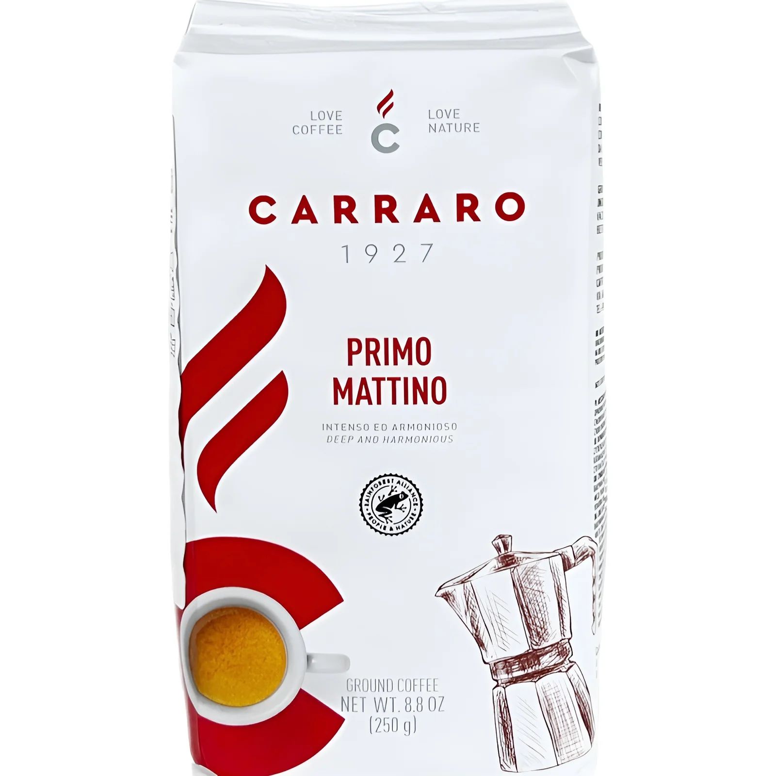 Кофе Mолотый Carraro Primo Mattino 250гр Италия