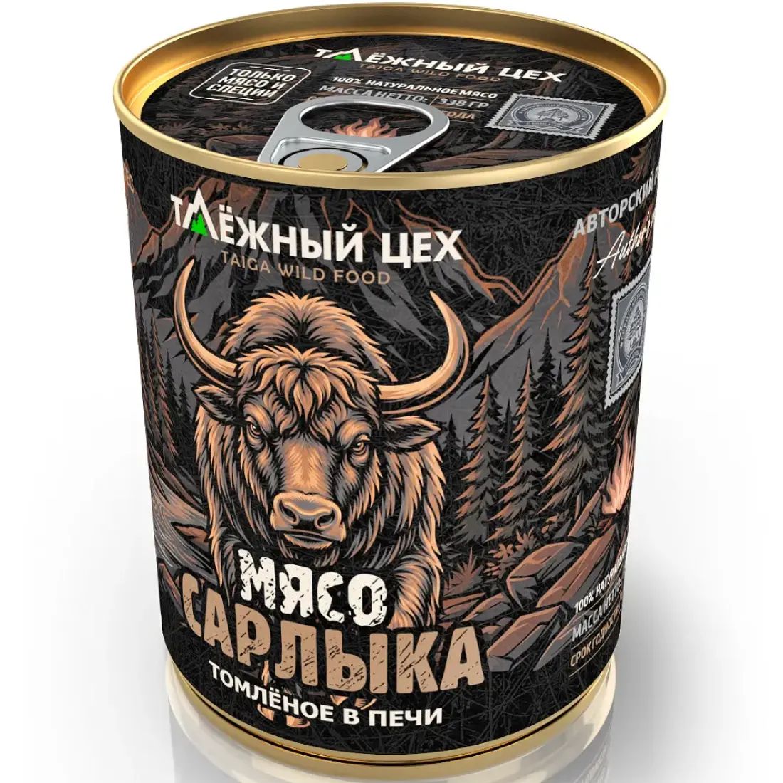 Мясо Сарлыка Томлёная в Печи 388гр Россия