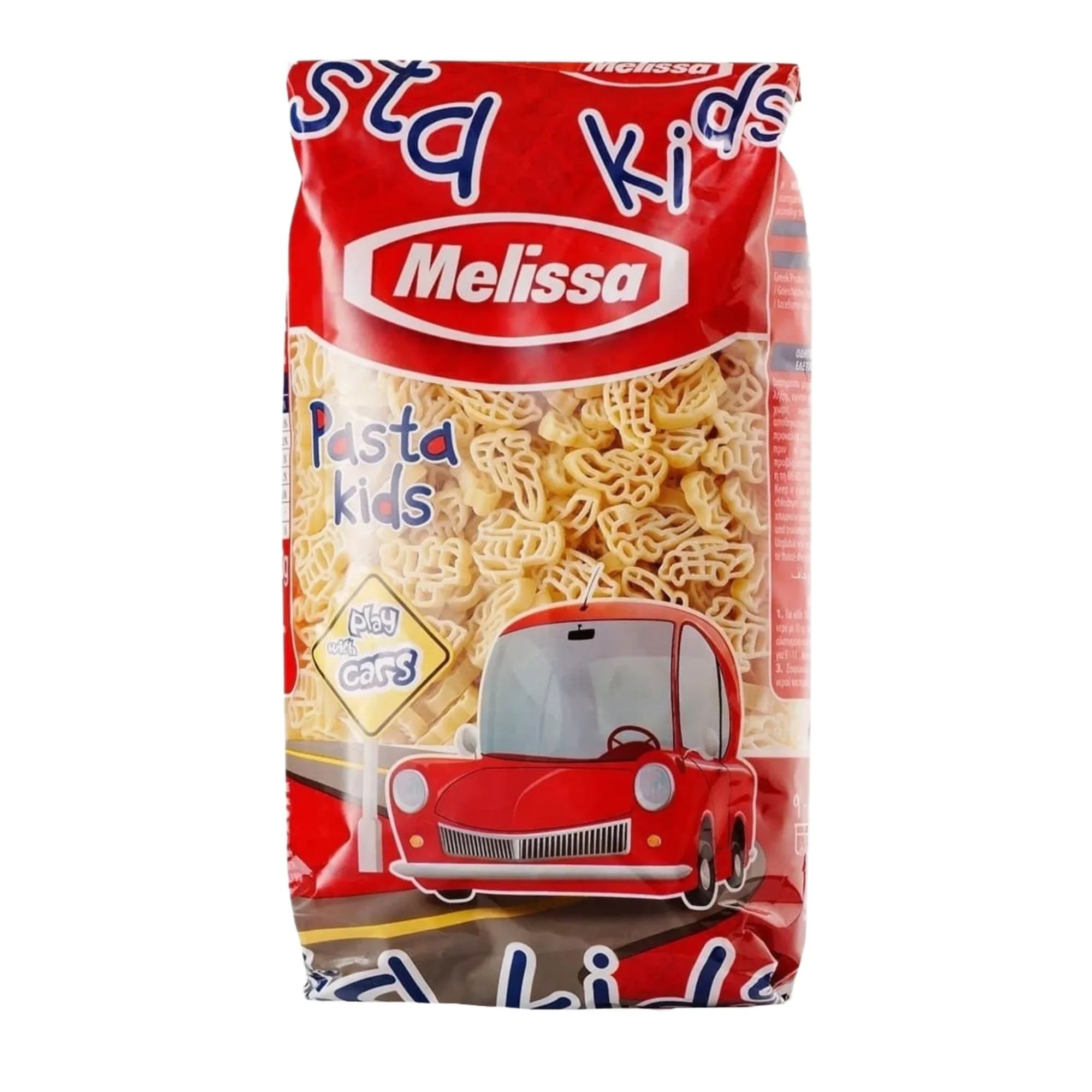 Паста Cars Pasta Kids из Твердых Сортов Пшеницы Melissa 500гр Греция