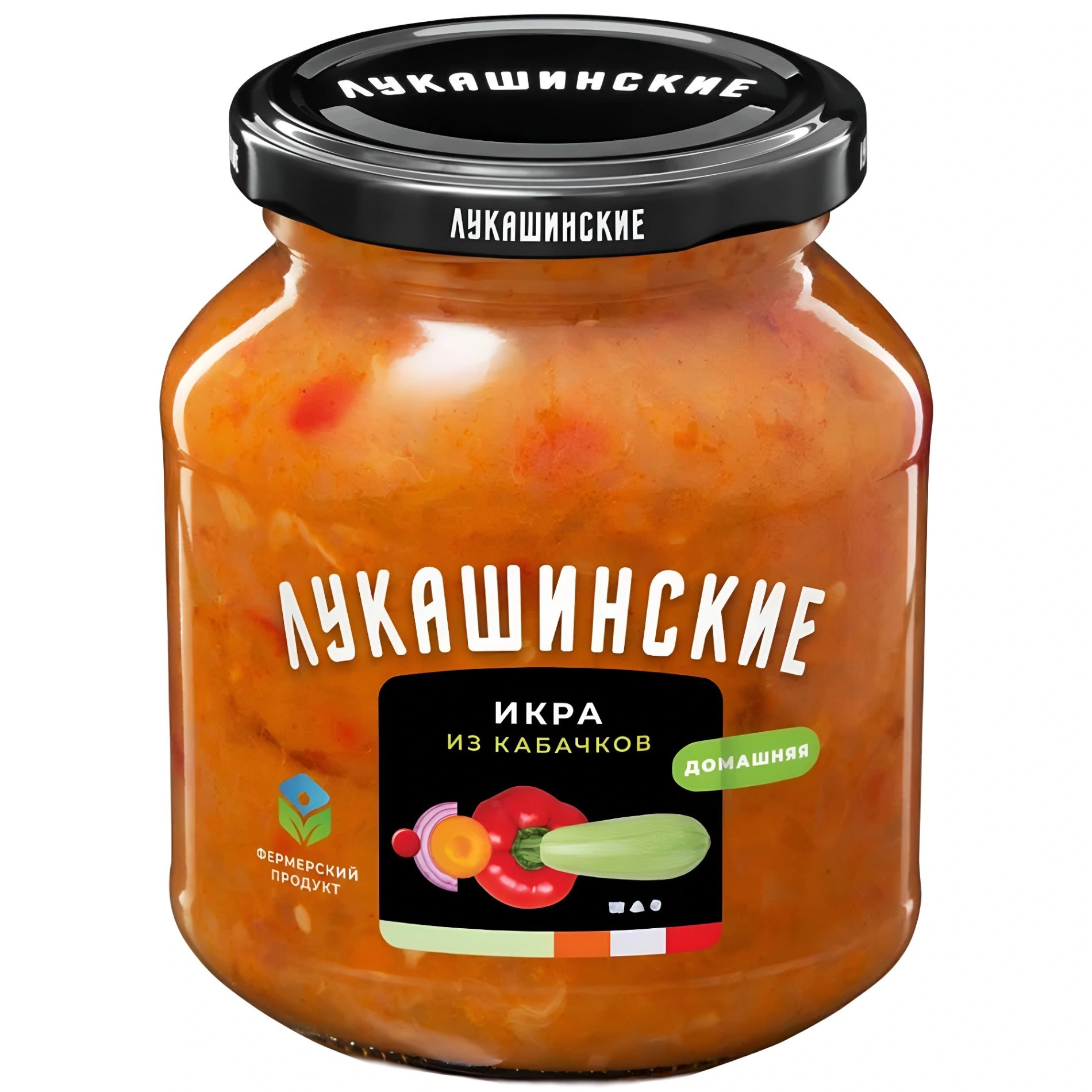 Икра Кабачковая Домашняя 340гр Лукашинские