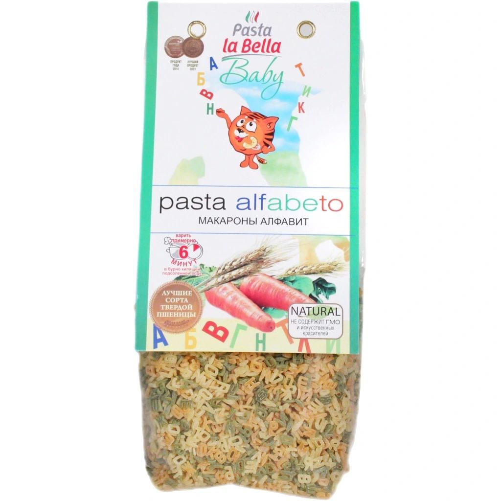 Макароны Алфавит Baby Pasta La Bella Baby 250гр Россия