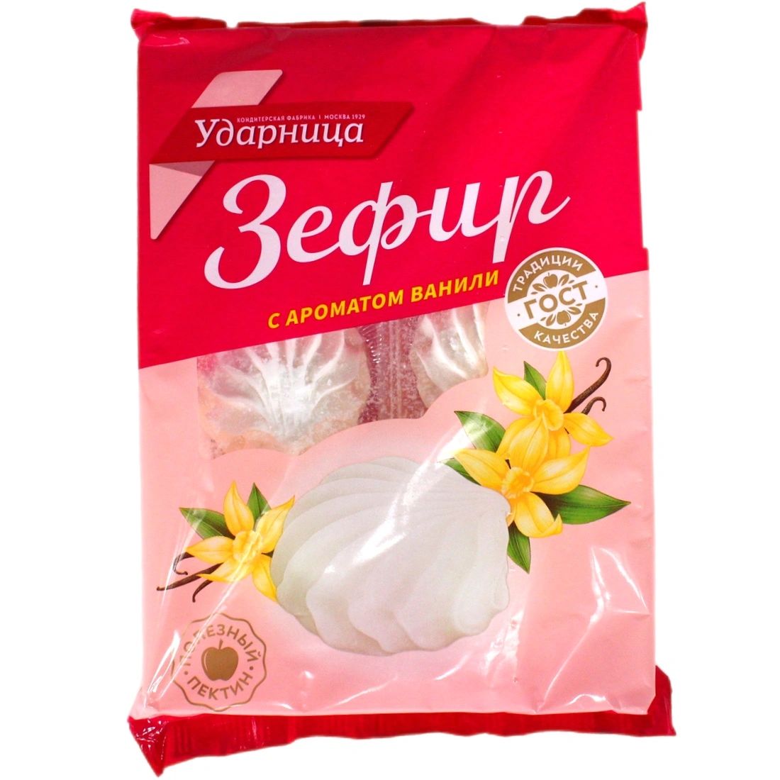 Зефир с Экстрактом Ванили Ударница 160гр Москва