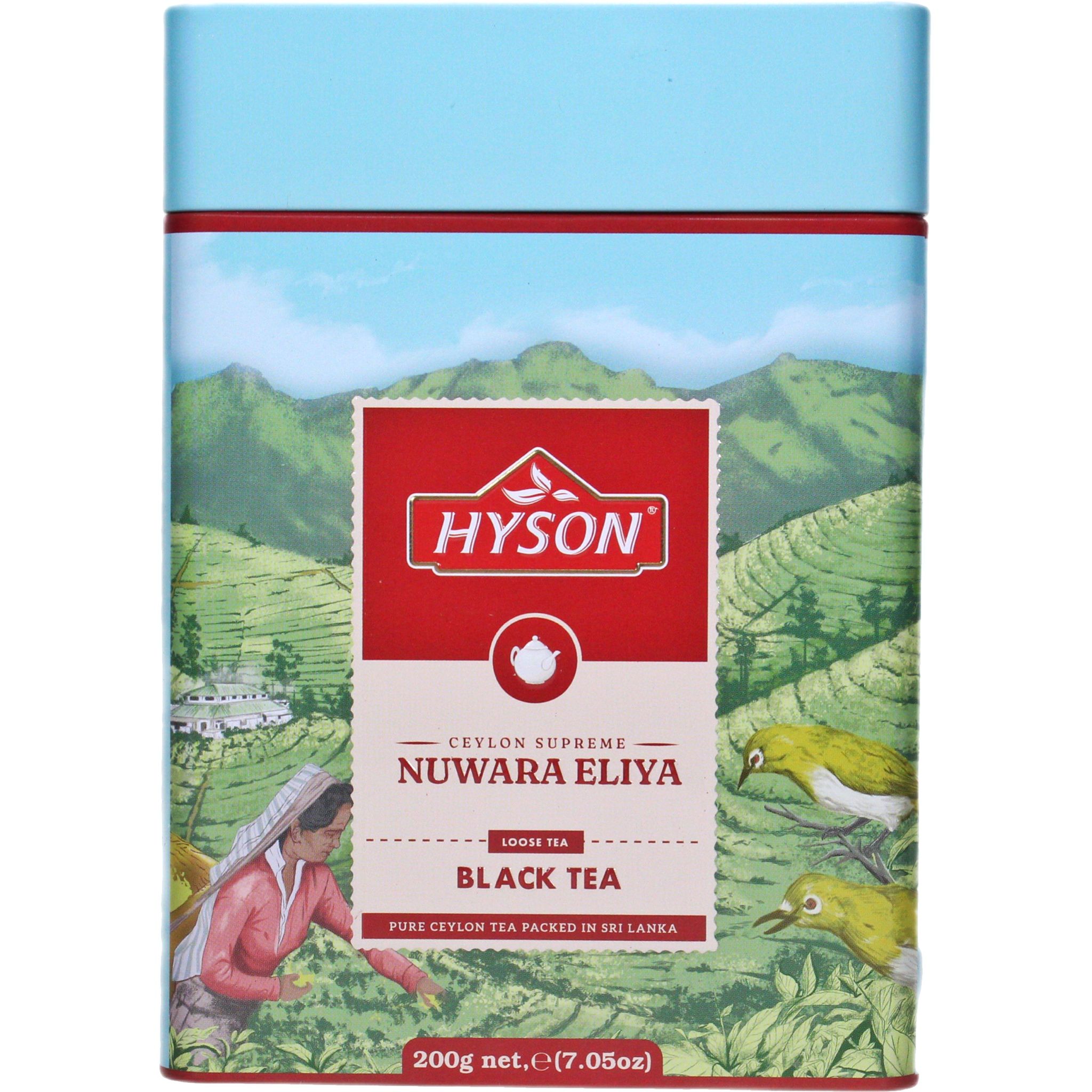 Чай Черный Hyson Крупнолистовой Нувара-Элия 200гр ж/б Непал