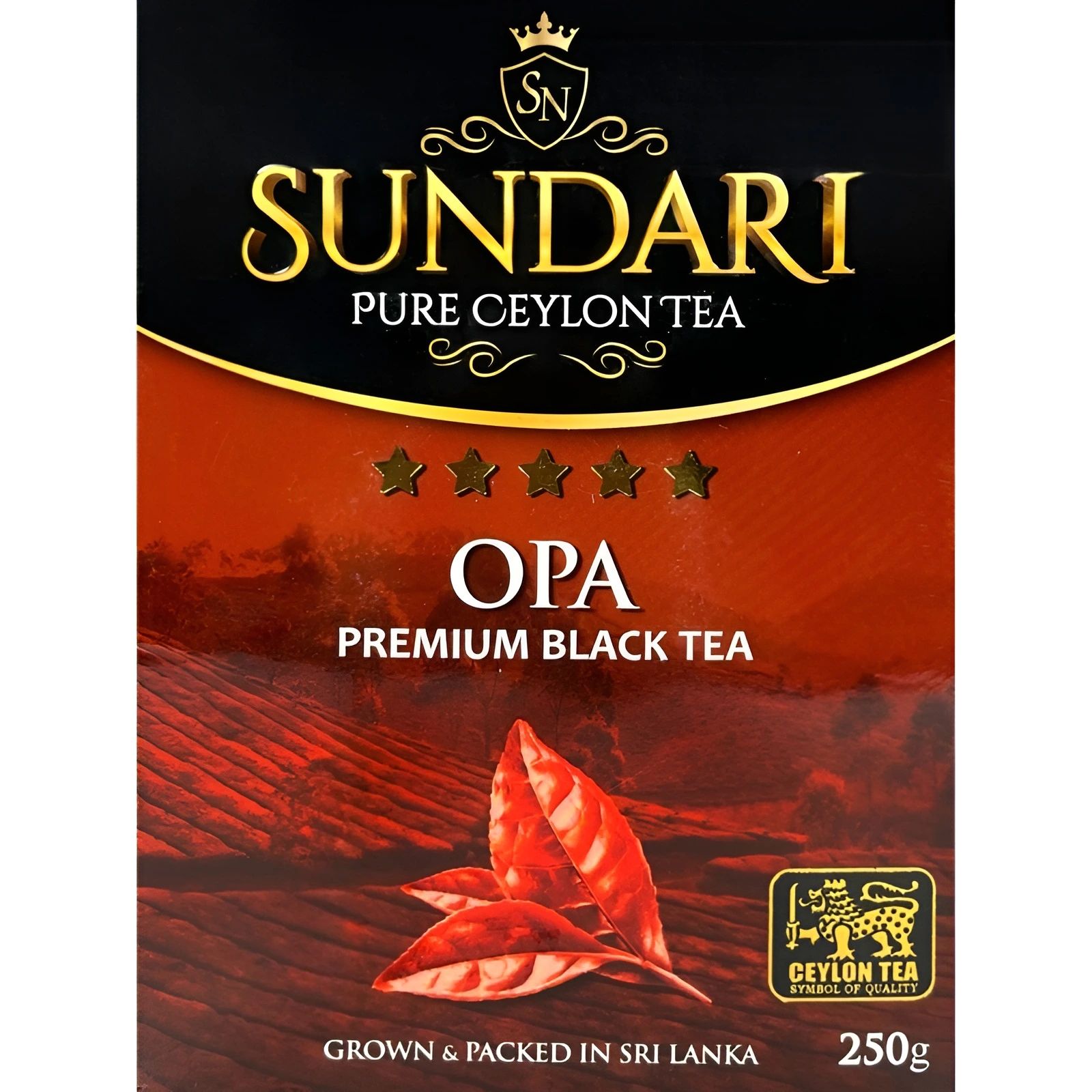 Чай Черный Sundari OPA 250гр Шри-Ланка