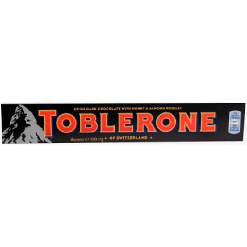 Шоколад TOBLERONE темный с медово-миндальной нугой 100гр Швейцария