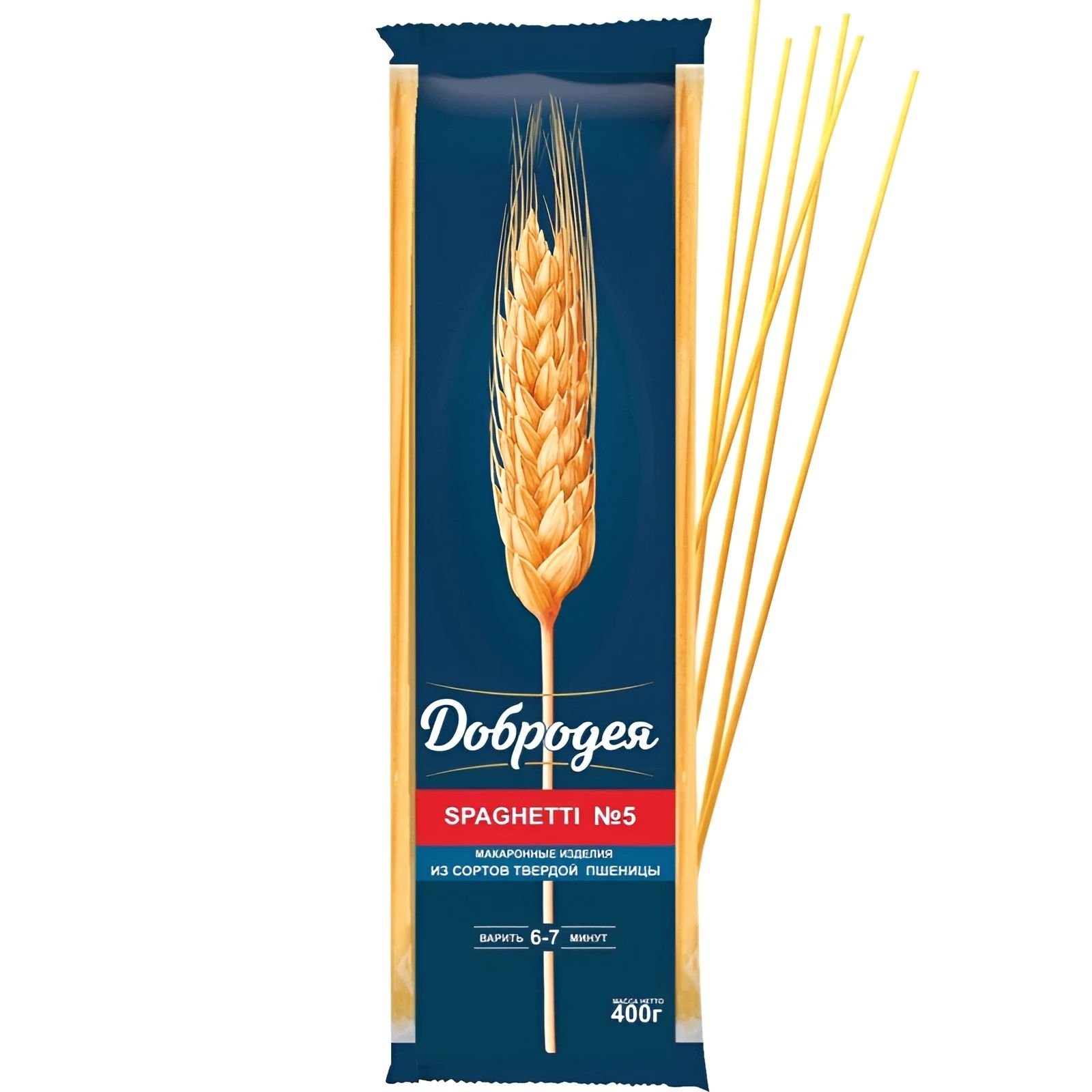Спагетти SPAGHETTI №5 из Твердых Сортов Пшеницы Добродея 400гр Омск