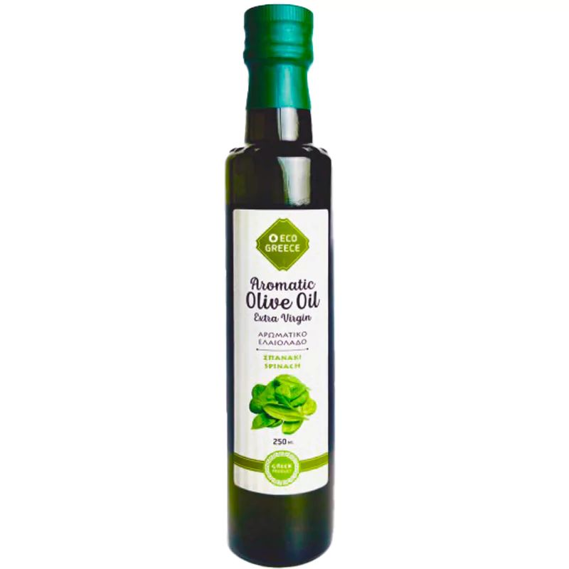 Оливковое масло EVROS со шпинатом Extra Virgin 0,25л Греция